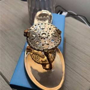 Jack Rogers Metallic Gold Sandals